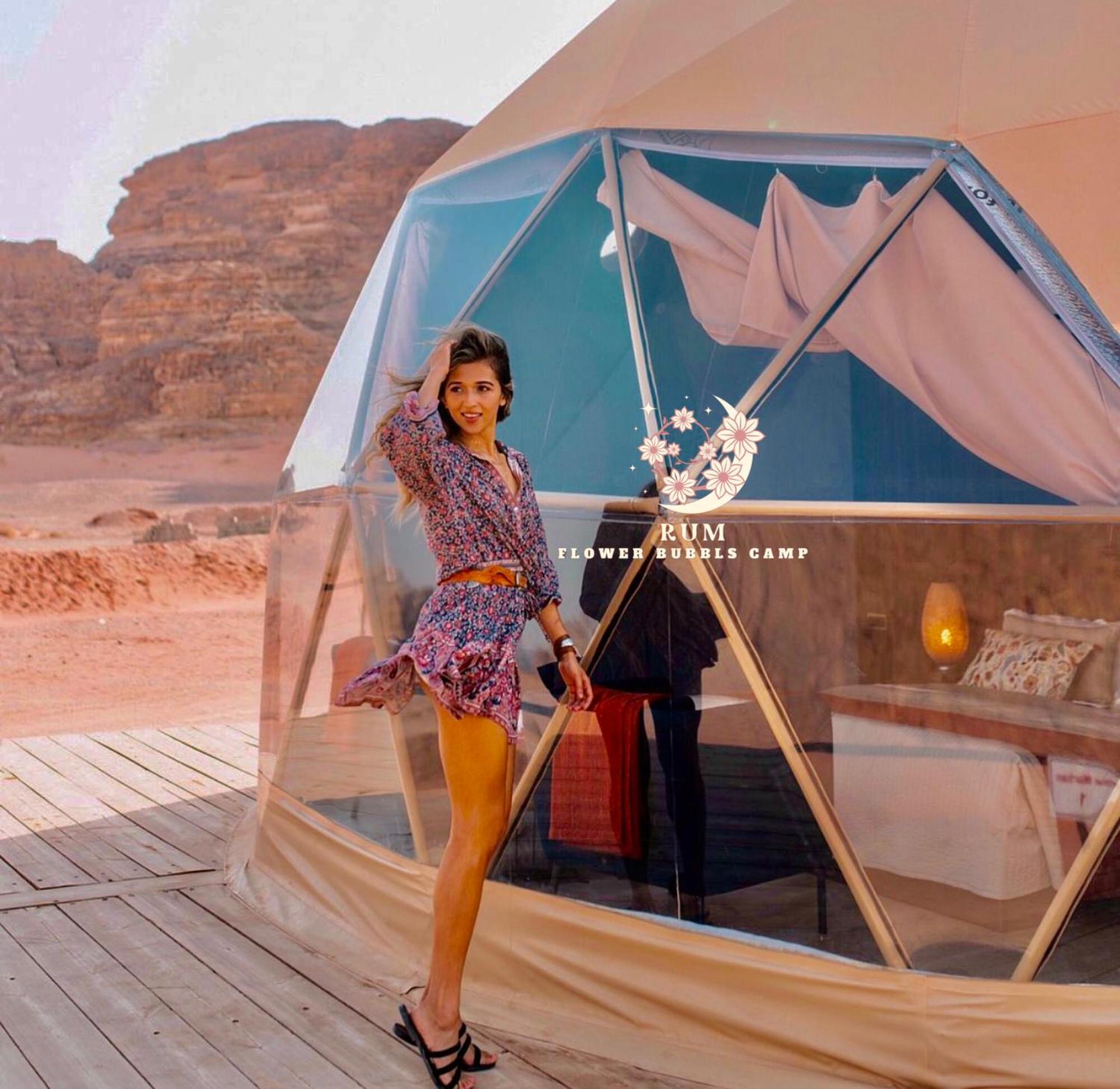 Rum Flower Bubbles Luxury Camp Wadi Rum Buitenkant foto